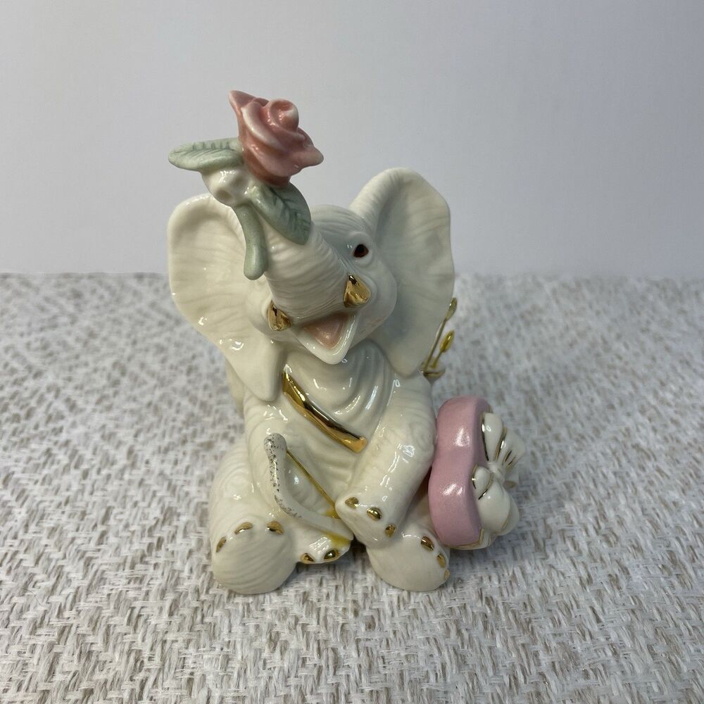 Lenox Tons of Love Valentines Day Holiday Elephants Collection Figurine Box COA - Picture 7 of 11